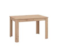 CAMBIA TUS MUEBLES CTM® Mesa Extensible Nerea 120/160x80x76 cm - Diseño Moderno con Extensión Central y Superficie Laminada Resistente para Comedor Color Roble