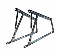 CAMBIA TUS MUEBLES CTM® Pack 2 Bisagras para Canapé Abatible - Resorte Hidráulico - Compatible con Camas Individuales y Matrimoniales - Acero Reforzado Antirruido - Fácil Montaje (1100N)
