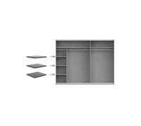 CAMBIA TUS MUEBLES CTM® Pack 3 Baldas Winter 270 - Estantes Interiores Pequeños Regulables en Gris para Armario Winter 270 cm - 57,8x42x2,2 cm - Kit Baldas Dormitorio