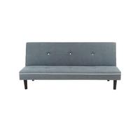 CAMBIA TUS MUEBLES CTM® Sofá Cama Clic Clac Sol 3 Plazas, Tapizado Antimanchas, Sistema Abatible, Cama Doble 190x113 cm, Tela, Estructura Metálica Resistente, Color Gris
