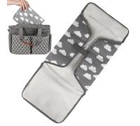 Cambiador, almohada incorporada para recién nacidos, cambiador plegable, almohadillas de viaje impermeables para mamás, padres, ducha para recién nacidos