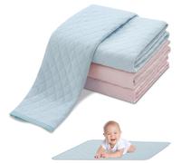 Cambiador Bebe, 4 Piezas Cambiador Bebe Portatil, 60 X 70 Cm Transpirable Cambiador Bebe Impermeable, Impermeable Cambiador Portatil Bebe, Colchon Cambiador para Regalos Bebés Recién Nacidos