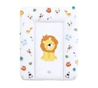 Cambiador bebe 70x50 cm - colchon impermeable portátil para comoda o lavadora cojin muda cómoda trocador fraldas colchón colchoneta fácil de limpiar Motivo Safari