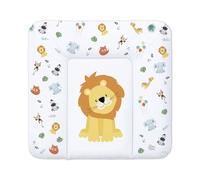 Cambiador bebe 75x72 cm - colchon impermeable portátil para comoda o lavadora cojin muda cómoda trocador fraldas colchón colchoneta fácil de limpiar Motivo Safari