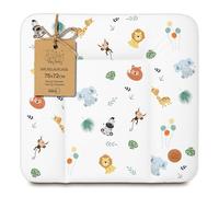 Cambiador bebe 75x72 cm - colchon impermeable portátil para comoda o lavadora cojin muda cómoda trocador fraldas colchón colchoneta fácil de limpiar Safari