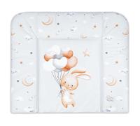 Cambiador bebe 75x72 cm - colchon impermeable portátil para comoda o lavadora cojin muda cómoda trocador fraldas colchón colchoneta fácil de limpiar Conejo de peluche