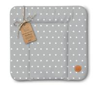 Cambiador bebe 75x72 cm - colchon impermeable portátil para comoda o lavadora cojin muda cómoda trocador fraldas colchón colchoneta fácil de limpiar Gris con estrellas