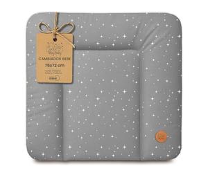 Cambiador bebe 75x72 cm - colchon impermeable portátil para comoda o lavadora cojin muda cómoda trocador fraldas colchón colchoneta fácil de limpiar Oeko-Tex Galaxia B