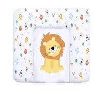 Cambiador bebe 85x72 cm - colchon impermeable portátil para comoda o lavadora cojin muda cómoda trocador fraldas colchón colchoneta fácil de limpiar Motivo Safari