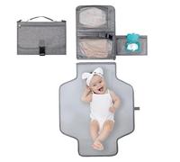 Cambiador, cambiador de viaje desmontable con bolsillo para toallitas de bebé, cambiador de pañales portátil con cojín para la cabeza, kit de cambio de viaje impermeable, cambiador para niñas y niños