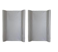 Cambiador con borde de 70 x 50 cm, juego de 2 unidades, color marrón y topo, con sello de calidad Oeko-Tex Standard 100