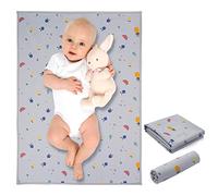 Cambiador de bebé de cuero vegano, cambiador portátil lavable, cambiador de viaje plegable para bebés, recién nacidos y niños pequeños regalos de ducha (fruta, 20 x 28 pulgadas)