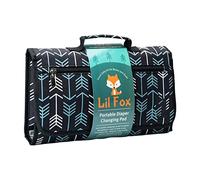 Cambiador de bebé, tapete cambiador impermeable para viajes, cambiador de pañales de tela Oxford con almohada de espuma, cambiador portátil, aproximadamente 34,5 x 15,5 cm
