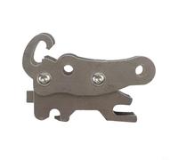 Cambiador de cucharón manual de metal para excavadoras RC - Acero inoxidable 304 + para PLA Kit de modificación de cubeta de excavadora de liberación rápida compatible con Huina, KABOLITE y