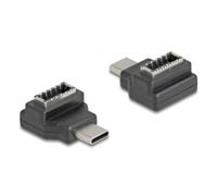 Cambiador de género DeLock 67235 USB-C a Type-E 10 Gbps Negro