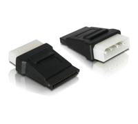 Cambiador de género DeLock 82325 Adaptador SATA a Molex 4 pines 48 mm Negro