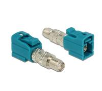 Cambiador de género DELOCK 88926 FAKRA Z a SMA Azul 5 cm conectores macho