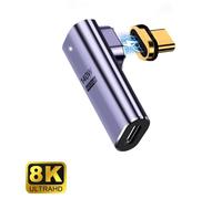 Cambiador de género Ewent EC1049 USB-C Magnético 90° 100W 40Gbps Púrpura