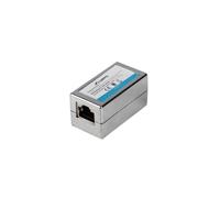 Lanberg Adaptador RJ45 hembra a hembra AD-RJ45-RJ45-OS6 Cat.6 FTP Plata