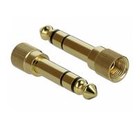 Cambiador de género para cables DeLOCK 65983 6,35 mm a 3,5 mm Oro