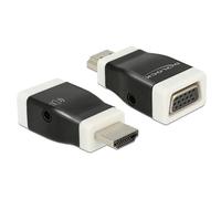 Cambiador de género para cables DeLOCK HDMI-A a VGA Negro/Blanco