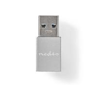 Cambiador de género USB Nedis CCGB60925GY USB-A a USB-C 5 Gbit/s Gris
