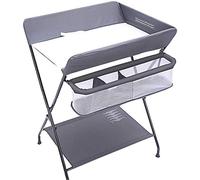 Cambiador de Pañale,Cambiador de bebé plegable con almacenamiento, tocador portátil para pañales, organizador para recién nacido, estilo de pierna cruzada