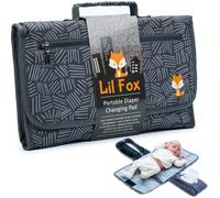 Cambiador de pañales para bebé de Lil Fox. Cambiador portátil para bolsa de pañales de bebé o cambiador de mesa. Cambiador de pañales con una sola mano. Regalos para baby shower, artículos esenciales