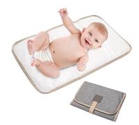 Cambiador de pañales plegable para bebé, portátil, suave, impermeable, para recién nacidos, viajes, hogar al aire libre, necesidad del bebé, 31 x 21 cm