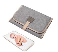 Cambiador de pañales - Portátil plegable | Almohadilla para pañales cómoda e impermeable, almohadilla para pañales con pegatinas mágicas para salidas
