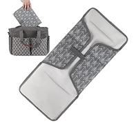 Cambiador de pañales, regalos de baby shower para niñas con almohada, cambiador portátil plegable impermeable, excelente regalo para baby shower Rianpesn