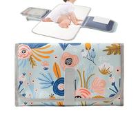Cambiador de pañales, tapete impermeable para cambiar pañales, con bolsillo para toallitas, accesorios plegables para cochecito para hospital, camping, guardería, papá, mamá, posparto
