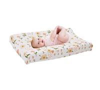 Cambiador de sábanas - Funda repuesto para niños 32 x 16 pulgadas | y elástica con motivos animales flores Apto niñas, tejido desenfundable lavable.