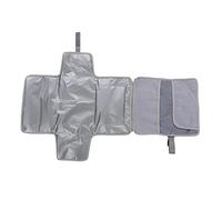 Cambiador de Viaje Plegable, Previene Rasgaduras Cambiador de Pañales Portátil Ligero Oxford Pañal Impermeable Correas Colgantes Resistente para Uso Diario (Gris)