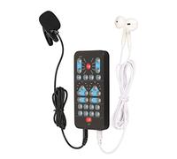 Cambiador de Voz de Mano, Disfraz de Voz, Dispositivo Cambiador de Voz Mini Portátil con Micrófono, 10 Modos de Cambio de Sonido, para Teléfono Móvil, PC, Computadoras Portátiles