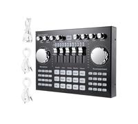 Cambiador de Voz de TeléFono de Computadora K1 Tablero Mezclador de Tarjeta de Sonido en Vivo HIFI TransmisióN de Audio 5.0 Universal