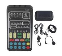 Cambiador de Voz, Grabación Portátil Mini Tarjeta de Sonido Cambiador de Voz con Sonido Máquina de Efectos Multifuncionales Cambiador de Voz de Halloween para Computadora de