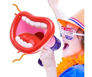 Cambiador de voz ruidoso - ABS, juguete portátil de cuerno de aire | cambiador de voz para niños, voces femeninas/masculinas/máquinas, altavoz de micrófono para anuncios, regalo de Acción de