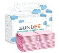 Cambiador desechable para bebé, paquete de 50 almohadillas suaves de tela no tejida transpirable e impermeable, protector de colchón portátil a prueba de fugas, almohadillas de cama para incontinencia