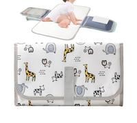 Cambiador para Bebés,Cambiador Portátil para Pañales con Bolsillo para Toallitas | Accesorios de Viaje para Cochecitos para Guardería, Cuidado Infantil, Hospital, Padres Postparto, Camping, Mamá, Papá