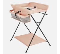 Cambiador para bebés para cambiar de ropa y pañales, cuidado de masaje, interacción familiar, color caqui, 80 x 63 cm, altura total: 96 cm