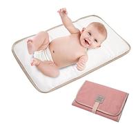 Cambiador Plegable - Almohadilla para pañales Plegable y cómoda, Impermeable, con Pegatinas mágicas para excursiones, Viajes, excursiones