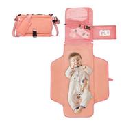 Cambiador plegable, cambiador para bolso de pañales | Estación de cambio de pañales desmontable | Cambiador plegable resistente a los arañazos, lavable a máquina con bolsillo para servilletas para neo