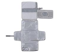 Cambiador Portátil, Almohada EPE de Gran Capacidad, 2 Bolsillos de Almacenamiento, Cambiador Portátil para Viajes para bebé (GREY)