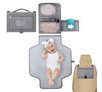 Cambiador portátil - Cambiador de viaje plegable para | Bolsa extraíble | para cambiador y toallitas húmedas, gran capacidad, conveniente para el coche,