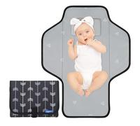 Cambiador portátil de viaje para bebé, tapete cambiador de pañales compacto impermeable con almohada incorporada, cambiador ligero y plegable, regalos para recién nacidos