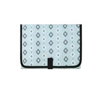 Cambiador portátil para bebé, 68 x 51 cm, impermeable y lavable, con almohada integrada, diseño de 3 capas para bolsa de pañales, hogar, uso de viaje (azul)