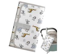 Cambiador portátil para bebé, cambiador de viaje, cambiador portátil, accesorios plegables para pañales para cochecito con bolsillo para toallitas para hospital, camping, guardería, papá, mamá
