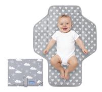 Cambiador portátil para bebé, impermeable, compacto, con almohada incorporada, estación de cambio ligera y plegable, regalos para recién nacidos