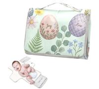 Cambiador reutilizable con bolsillo para pañuelos, póster botánico de Feliz Pascua, cambiador de pañales para mamás, papás cambiadores de pa?ales para bebés